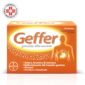 Geffer, granulato effervescente per intestino irritabile - Più Medical