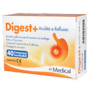 Digest+ per il trattamento di reflusso gastroesofageo o cattiva digestione - Più Medical
