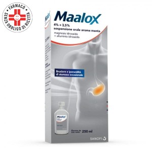 Maalox sospensione orale per il trattamento di reflusso gastroesofageo o cattiva digestione - Più Medical