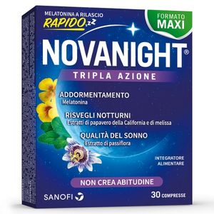 Novanight Tripla Azione - integratore ciclo sonno-veglia - Più Medical