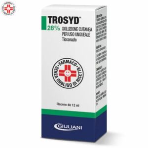 Trosyd 28% Soluzione Ungueale, farmaco antimicotico che penetra l’unghia in profondità, creando un ambiente ostile alla proliferazione delle micosi - Più Medical