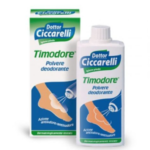 Concept per cura dei piedi in estate: timodore polvere deodorante - Più Medical