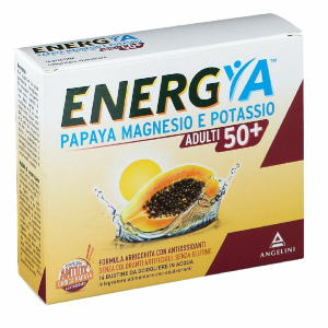 Energya Papaya, Magnesio, Potassio Adulti 50+, integratore per il rafforzamento del sistema immunitario formulato con papaya - Più Medical
