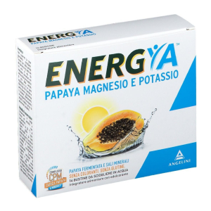 Energya Papaya, Magnesio, Potassio, integratore per il rafforzamento del sistema immunitario formulato con papaya - Più Medical