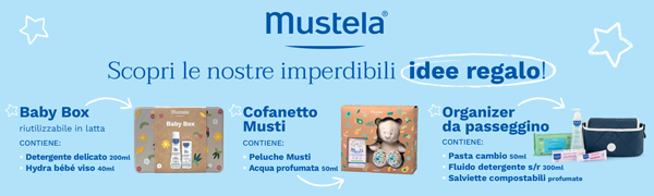 Cofanetti regalo di Natale Più Medical, le proposte di Mustela