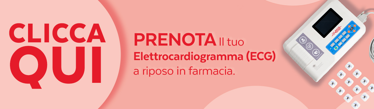 Banner con CTA di prenotazione dell'elettrocardiogramma in farmacia