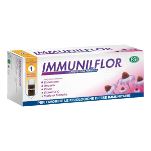 • Esi Immunilflor: integratore alimentare in pratici flaconcini a base di echinacea, vitamina c, zinco, uncaria, fermenti lattici. 