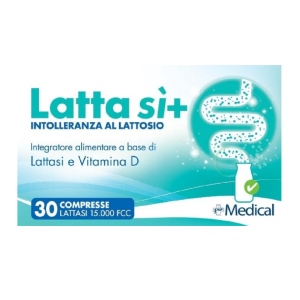 Latta Sì, Integratore alimentare a base di lattasi a marchio Più Medical