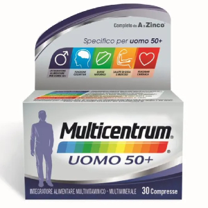 Multicentrum Uomo 50+, integratore alimentare 